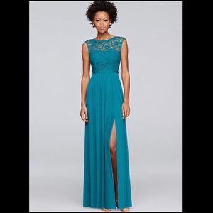 David’s Bridal F19328-Oasis Lace Bridesmaid Dress